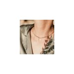 Collier ras de cou pampilles or