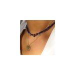 Collier resilience lapis lazuli