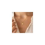 Collier soleil doré - quartz rose Collier soleil doré - quartz rose