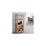 Colonne bois acacia m�tal