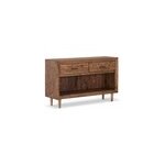 Commode 2 tiroirs bois marron - dalam�e