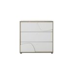 Commode 3 tiroirs bois blanche