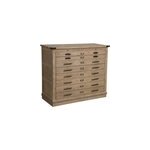 Commode 4 tiroirs bois beige -