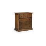 Commode 6 tiroirs bois marron - helvinia