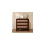 Commode en bois de manguier et cannage - tiki