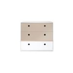 Commode colorflex s warm grey - white