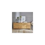 Commode mindi 3 tiroirs 2 portes