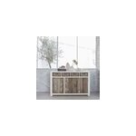Commode pin recyclé 3 portes 4 tiroirs Commode pin recyclé 3 portes 4 tiroirs