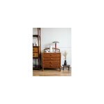 Commode en rotin et verre n°132 Commode en rotin et verre n°132