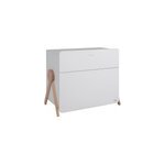 Commode swing blanc et bois