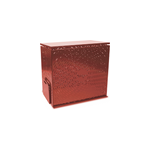 Composteur design taille moyenne en mtal - rouge brun - 350l