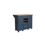 Comptoir bar bois bleu - brocante
