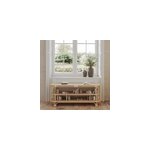Console 140 cm en rotin naturel avec �tag�res - marthe