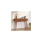 Console 2 tiroirs en bois de teck - waya