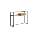 Console en bois de frêne et métal Console en bois de frêne et métal
