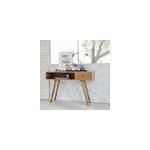 Console en bois de mindy avec tiroir