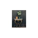 Console en bronze et marbre blanc n�1295