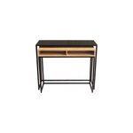 Console bureau d'appoint avec rangements en bois manguier massif l100 cm ypka