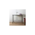 Console mtal et verre