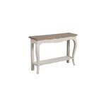 Console pieds galb�s bois blanc -