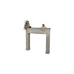 Contour de chemin�e bois cottage gris c�