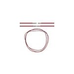 Cordon cuir 38 cm vineux