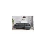 Cosy canap convertible d'angle rversible 4 places velours ctel gris