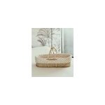 Couffin �cru � motifs fleuris roses