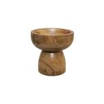 Coupe dcorative sur pied en bois