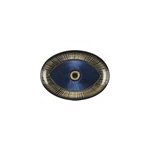 Coupelle ovale il 22x15. 5 cm fonc