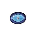 Coupelle ovale il bleue clair