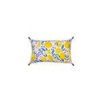 Coussin d'extrieur citrons et fleurs
