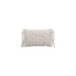 Coussin macram� rectangulaire 30x50cm