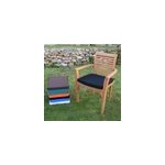 Coussin noir pour fauteuils fixes