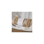 Coussin yeux lin lavande - feuillage