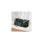 Coussin yeux lin lavande - jade