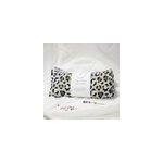 Coussin yeux lin lavande - lopard bleu