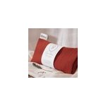 Coussin yeux lin lavande - terracotta