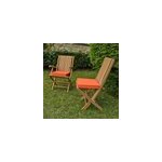 Coussin orange chaises fauteuils pliants