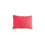Coussin rectangle en coton bio fraise