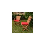 Coussin rouge chaises fauteuils pliants