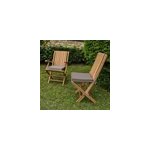 Coussin taupe chaises fauteuils pliants