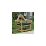 Coussin vert pour fauteuil marlborough