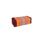 Coussin yoga kapok bourgogne orange
