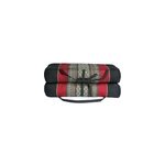 Coussin yoga kapok noir rouge Coussin yoga kapok noir rouge