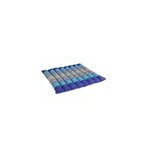 Coussin yoga plat bleu oc�an