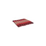 Coussin yoga plat rouge bourgogne
