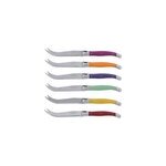 Couteau fromage laguiole irise assortis Couteau fromage laguiole irise assortis
