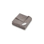 Couverture chauffante taupe