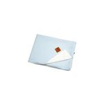 Couverture lgre en nid d'abeille bleu